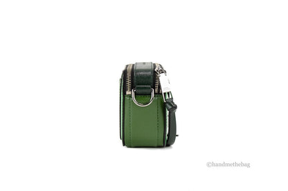 Marc Jacobs The Studded Snapshot Saffiano Leather Fern Green Shoulder Handbag